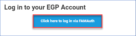 click here to log in via FAMAuth button screenshot.